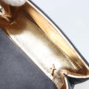 CHANEL Chain Shoulder Bag Satin Black Gold Tone CC Auth 195241V-10
