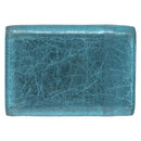 BALENCIAGA Paper Mini Wallet Leather Light Blue Silver 391446 Auth 195242A-3