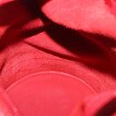 LOEWE Hand Bag Leather 2way Red Gold Auth 195246A-25