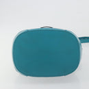 GUCCI Diamante Shoulder Bag Leather Blue Silver 354229 Auth 195248A-10