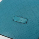 GUCCI Diamante Shoulder Bag Leather Blue Silver 354229 Auth 195248A-16