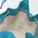 GUCCI Diamante Shoulder Bag Leather Blue Silver 354229 Auth 195248A-19