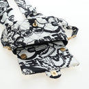CHANEL Matelasse Chain Shoulder Bag Satin 2way White Gold CC Auth 195250M-22