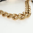 CHANEL Matelasse Chain Shoulder Bag Satin 2way White Gold CC Auth 195250M-8