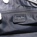 Christian Dior Trotter Canvas Boston Bag Black Silver Auth 195251V-15