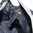 Christian Dior Trotter Canvas Boston Bag Black Silver Auth 195251V-19