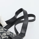 Christian Dior Trotter Canvas Boston Bag Black Silver Auth 195251V-8