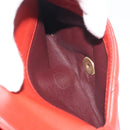 CHANEL Matelasse Chain Shoulder Bag Lamb Skin Red Gold Tone CC Auth 195253SM-28