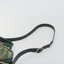 GUCCI GG Supreme Boston Bag PVC Leather 2way Green Silver 409527 Auth 195254SAM-14