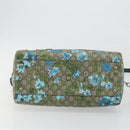 GUCCI GG Supreme Boston Bag PVC Leather 2way Green Silver 409527 Auth 195254SAM-5