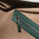 GUCCI GG Supreme Boston Bag PVC Leather 2way Green Silver 409527 Auth 195254SAM-24