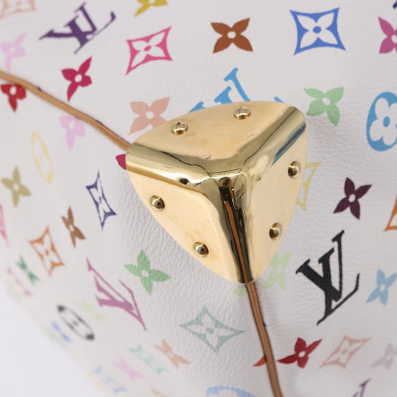 LOUIS VUITTON Monogram Multicolor Keepall 45 Bag White M92641 LV Auth 195255SM