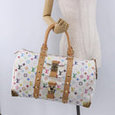 LOUIS VUITTON Monogram Multicolor Keepall 45 Bag White M92641 LV Auth 195255SM-28