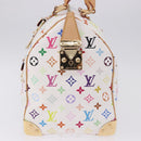 LOUIS VUITTON Monogram Multicolor Keepall 45 Bag White M92641 LV Auth 195255SM-3