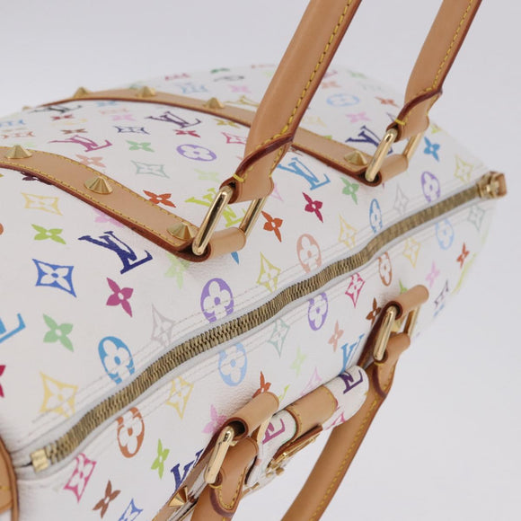LOUIS VUITTON Monogram Multicolor Keepall 45 Bag White M92641 LV Auth 195255SM