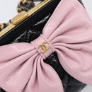 CHANEL Chain Matelasse Shoulder Bag Patent leather Black Gold CC Auth 195256M-9