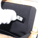 CHANEL Chain Matelasse Shoulder Bag Patent leather Black Gold CC Auth 195256M-12