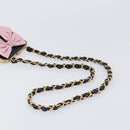 CHANEL Chain Matelasse Shoulder Bag Patent leather Black Gold CC Auth 195256M-7