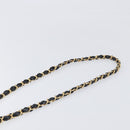 CHANEL Chain Matelasse Shoulder Bag Patent leather Black Gold CC Auth 195256M-14