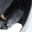 Salvatore Ferragamo Shoulder Bag Leather Black Gold Auth 195262-10