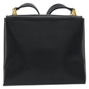Salvatore Ferragamo Shoulder Bag Leather Black Gold Auth 195262-2