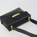 Salvatore Ferragamo Shoulder Bag Leather Black Gold Auth 195262-6