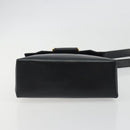 Salvatore Ferragamo Shoulder Bag Leather Black Gold Auth 195262-5