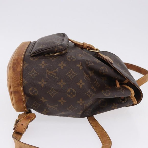 LOUIS VUITTON Monogram Montsouris MM Backpack M51136 LV Auth 195265