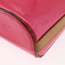 LOUIS VUITTON Monogram Vernis Sullivan Vertical Fuchsia Pink M91259 Auth 195267-11