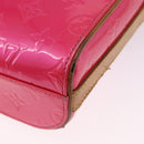 LOUIS VUITTON Monogram Vernis Sullivan Vertical Fuchsia Pink M91259 Auth 195267-13