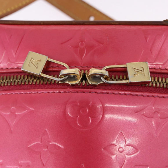 LOUIS VUITTON Monogram Vernis Sullivan Vertical Fuchsia Pink M91259 Auth 195267