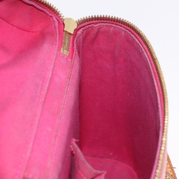 LOUIS VUITTON Monogram Vernis Sullivan Vertical Fuchsia Pink M91259 Auth 195267