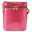 LOUIS VUITTON Monogram Vernis Sullivan Vertical Fuchsia Pink M91259 Auth 195267-2