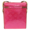 LOUIS VUITTON Monogram Vernis Sullivan Vertical Fuchsia Pink M91259 Auth 195267-3