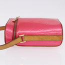 LOUIS VUITTON Monogram Vernis Sullivan Vertical Fuchsia Pink M91259 Auth 195267-5