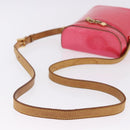 LOUIS VUITTON Monogram Vernis Sullivan Vertical Fuchsia Pink M91259 Auth 195267-7