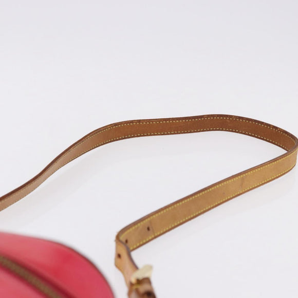 LOUIS VUITTON Monogram Vernis Sullivan Vertical Fuchsia Pink M91259 Auth 195267