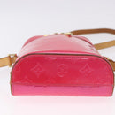 LOUIS VUITTON Monogram Vernis Sullivan Vertical Fuchsia Pink M91259 Auth 195267-9