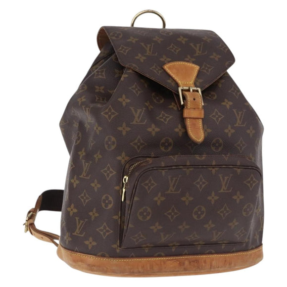 LOUIS VUITTON Monogram Montsouris GM Backpack M51135 LV Auth 195269A