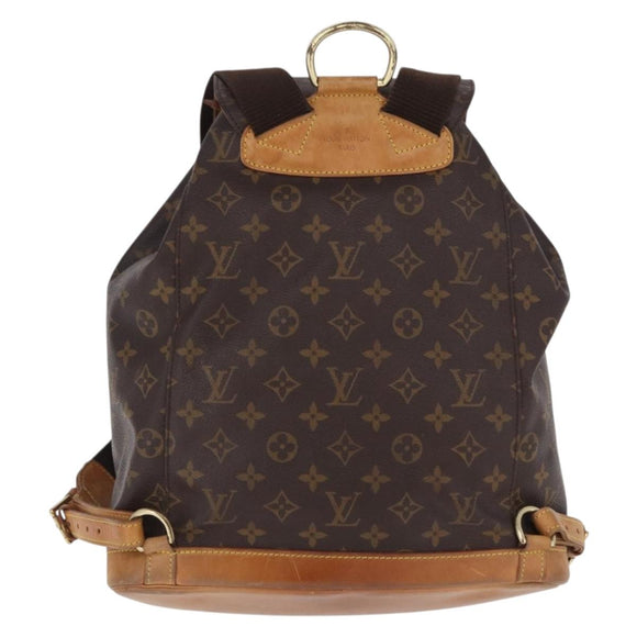 LOUIS VUITTON Monogram Montsouris GM Backpack M51135 LV Auth 195269A