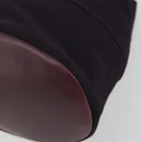 Salvatore Ferragamo Vala Hand Bag Canvas Purple Gold Auth 195276-10