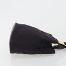 Salvatore Ferragamo Vala Hand Bag Canvas Purple Gold Auth 195276-4