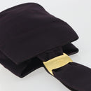 Salvatore Ferragamo Vala Hand Bag Canvas Purple Gold Auth 195276-6