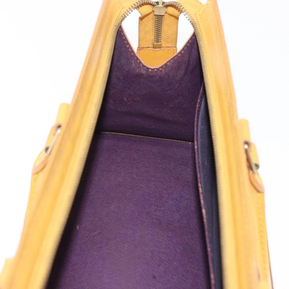 LOUIS VUITTON Epi Sac Triangle Hand Bag Yellow M52099 LV Auth 195279