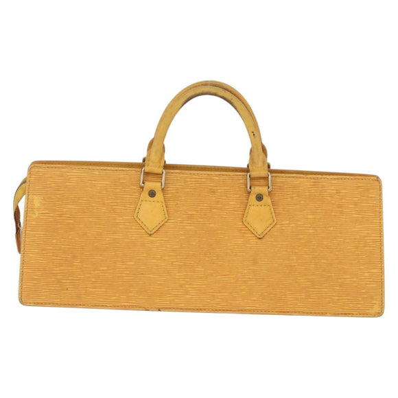 LOUIS VUITTON Epi Sac Triangle Hand Bag Yellow M52099 LV Auth 195279