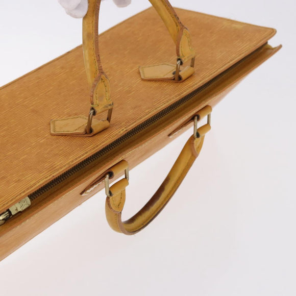 LOUIS VUITTON Epi Sac Triangle Hand Bag Yellow M52099 LV Auth 195279