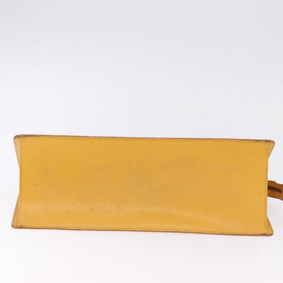 LOUIS VUITTON Epi Sac Triangle Hand Bag Yellow M52099 LV Auth 195279