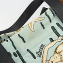 LOEWE Tote Bag Canvas Paula's Ibiza Collaboration Light Blue Silver Auth 195281A-10