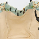 LOEWE Tote Bag Canvas Paula's Ibiza Collaboration Light Blue Silver Auth 195281A-20