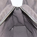 HERMES Her LinePM Hand Bag Canvas Gray Silver Auth 195282A-18